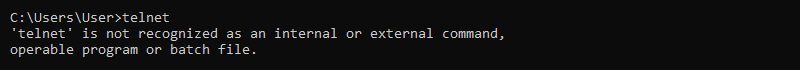 Kiểm tra kích hoạt của Telnet