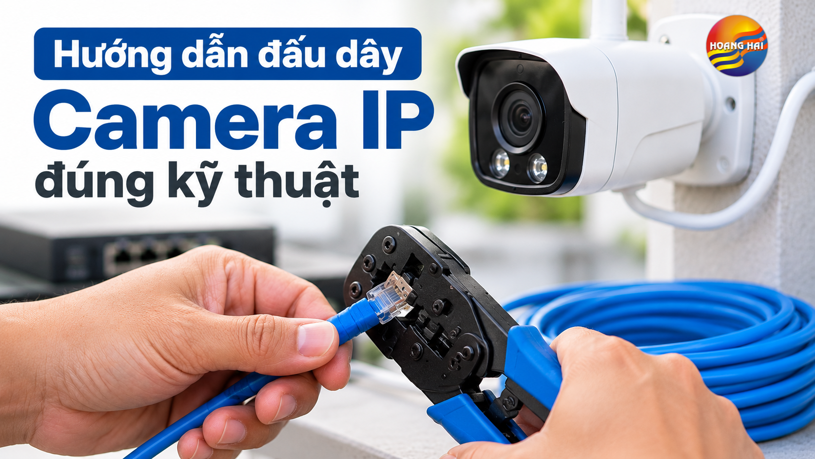 Hướng dẫn đấu dây Camera IP đúng kỹ thuật